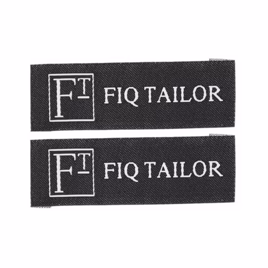 ファッション衣服バッグ靴帽子用カスタムシリコーンポリエステルサテン織タグロゴラベル