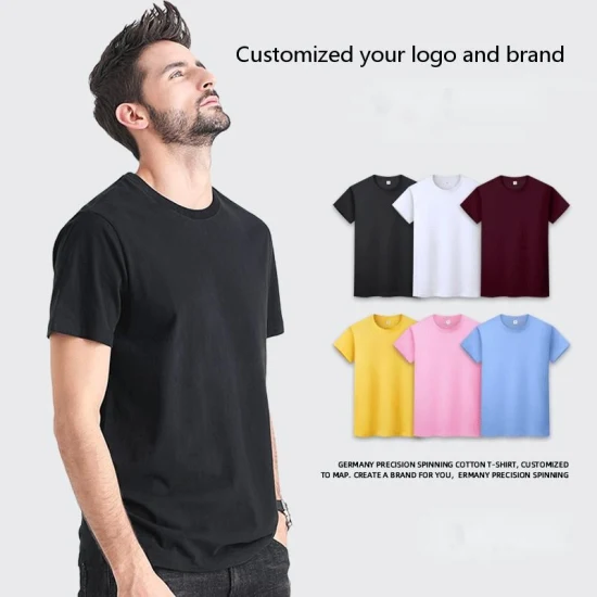Customizde ロゴモアカラー半袖 Tシャツコットン Tシャツユニセックス T